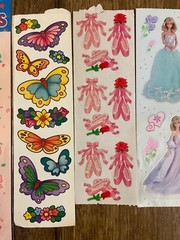 Vintage Sandylion Stickers Mattel Barbie Dance Ballet Butterfly Lot Early 2000s