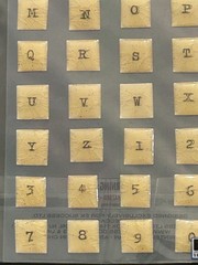 NEW Nostalgiques CRACKED GLASS ALPHABET & NUMBER Stickers Rebecca Sower
