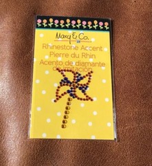 RHINESTONE PINWHEEL STICKER BY MARY ENGELBREIT 1 piece Cardmaking Scrapbooking