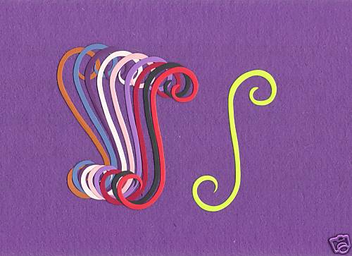 SCROLL DECORATIVE flourish die cuts scrapbook cards