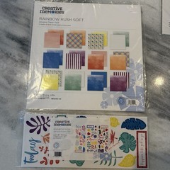 Creative Memories Summer 12×12 Lot Fast2Fab Pages Paper Stickers Embellishments