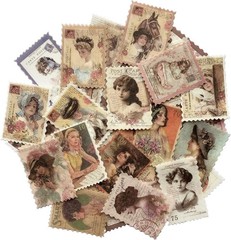 Beautiful 60pc Vintage Washi Stickers – Perfect for Crafts & Journaling Supplies