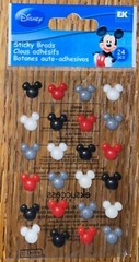 Disney Ek Success Black Red White Gray Mickey Mouse Icons Heads Ears Stickers 3D