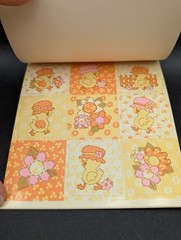 14 VTG 70s Hallmark Easter Seals Stickers Pink Orange Flower Power Chick Daisy