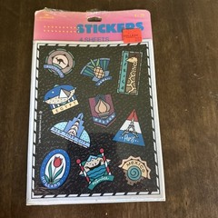Vintage 1990 Hallmark Stickers Australia Egypt NYC Mexico Countries World Travel