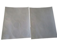 Floral Fans Asian Inspired Round Sticker Seals Vintage Hallmark Two Sheets GUC