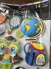 Sealed Jot Pop-Up Stickers 14 Pieces Autocollants School Sports Learning