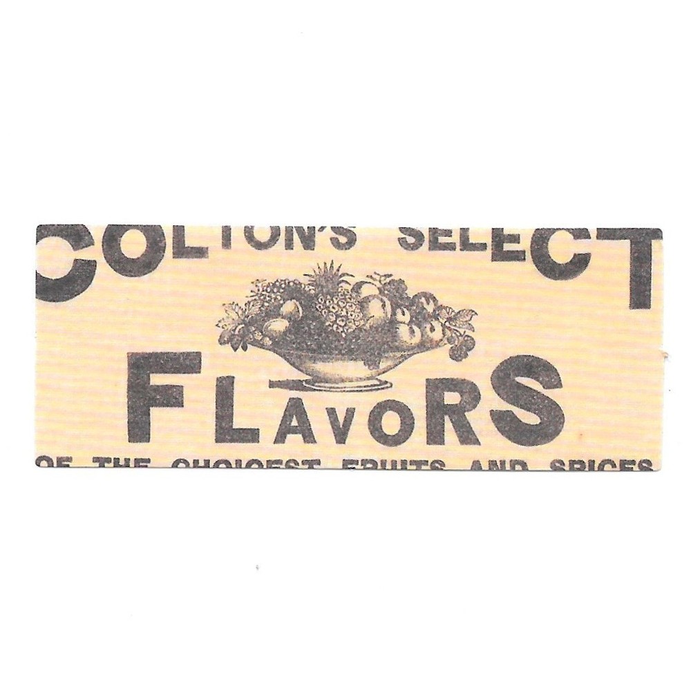 Colton’s Select Flavors Paper Sticker Decal Antique Label Vintage Fruit Ad Gift