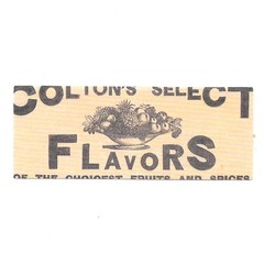 Colton’s Select Flavors Paper Sticker Decal Antique Label Vintage Fruit Ad Gift