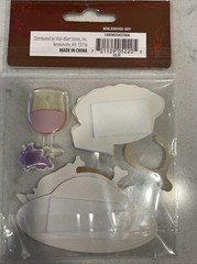 Harvest Handmade Stickers 6 Thanksgiving 3D New Walmart 10W/MUSHST006