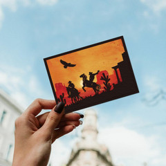 Cowboy Border Die Cuts for Card Making, Horseback Riding Carbon Steel Die Cuts C