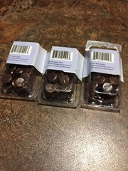 NEW! 3 PACKS (52 Each Pack) JoAnn Scrap Essentials Copper Alpha Brads