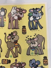Hallmark Silly Scents Chocolate Milk Scratch Sniff 1983 RARE One Sheet Cow Theme