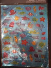Laser Sea Creature Stickers 50 Count