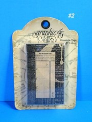 RARE GRAPHIC 45 STAPLES ENVELOPE TAGS KRAFT BLACK 5 CT. SCRAPBOOK EMBELLISHMENTS