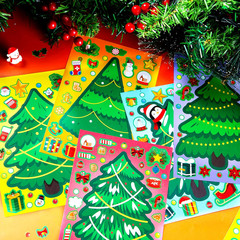 36 Pcs Christmas Tree Stickers Make Your Own Xmas Stocking Stuffers, Holiday Pre