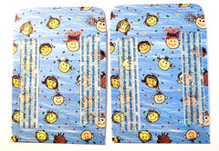 2pc Children Library Card Pockets – Adhesive Back Kids Art Junk Journal Ephemera