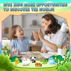 Lightweight, Non-Toxic 3D Animal Stickers – 3200+ Pieces for Fun Learning