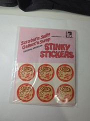 TREND 80s Stinky Stickers Vintage Scratch N Sniff Sealed Cinnamon Roll How Sweet
