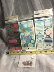 SCRAPBOOK PLANNER journaling stickers LOT OF 4 Pkgs NEW Recollection Paper Craft