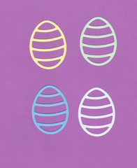 EASTER EGG # 4 die cuts scrapbook cards