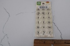 Making Memories Details Alphabet Medium Black Page Pebbles Scrapbooking Crafts