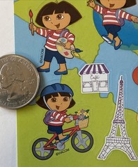 DORA THE EXPLORER AROUND THE WORLD Stickers(23pc)AGC •Cartoon•Adventure•Travel