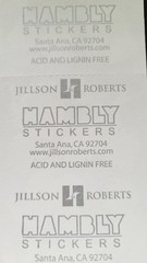 JILLSON & ROBERTS HAMBLY STICKERS PRISMATIC / GLITTER CARNIVAL MASQUERADE MASKS
