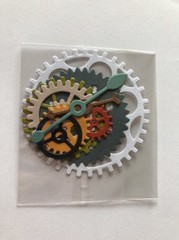 GEAR/SPROCKET Die-Cut (9pc)Steampunk•Cog•Clock Hands•Machine•Antique•Wheel