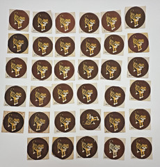 Vintage Animal Stickers African Safari Lion Monkey Crocodile