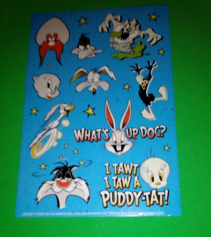 Looney Tunes Sticker Sheet American Greetings Scrapbooking