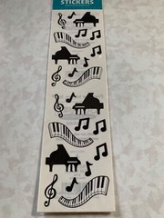 FMI FRANCES MEYER STICKERS 4 SHTS PIANO MUSIC NOTES MUSICAL NOTES NOTE
