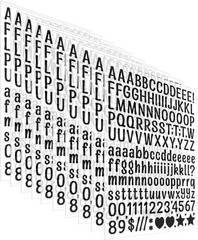 Waterproof Vinyl Mini Letter Stickers – 1560 Count for Crafting and Organizing