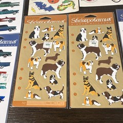 Stickopotamus Glitter Sticker Lot Binder Stickers Spring Cars Dogs Golf Cowboy