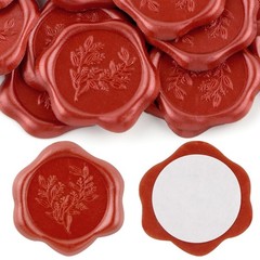 20Pcs Leaf Wax Seal Stickers, Envelope Self Adhesive for Wedding Party Birthday