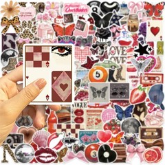 200Pcs Cool Trendy Y2K Stickers Aesthetic Downtown Girls Sticker for Water Bo…