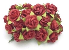 20*1.5 cm Mulberry Paper Rose Flower Craft Wedding Card making