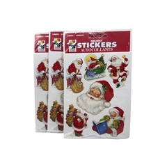 Holiday Stickers Autocollants Color-Clings Vintage Christmas 2003 NOS 3 Packages
