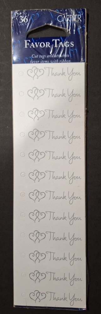 Thank You Favors in Silver-36 Count by Gartner Studios