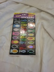 Lot Of 5 Packages Of New Religious Stickers Perfect For VBS,Sunday School.