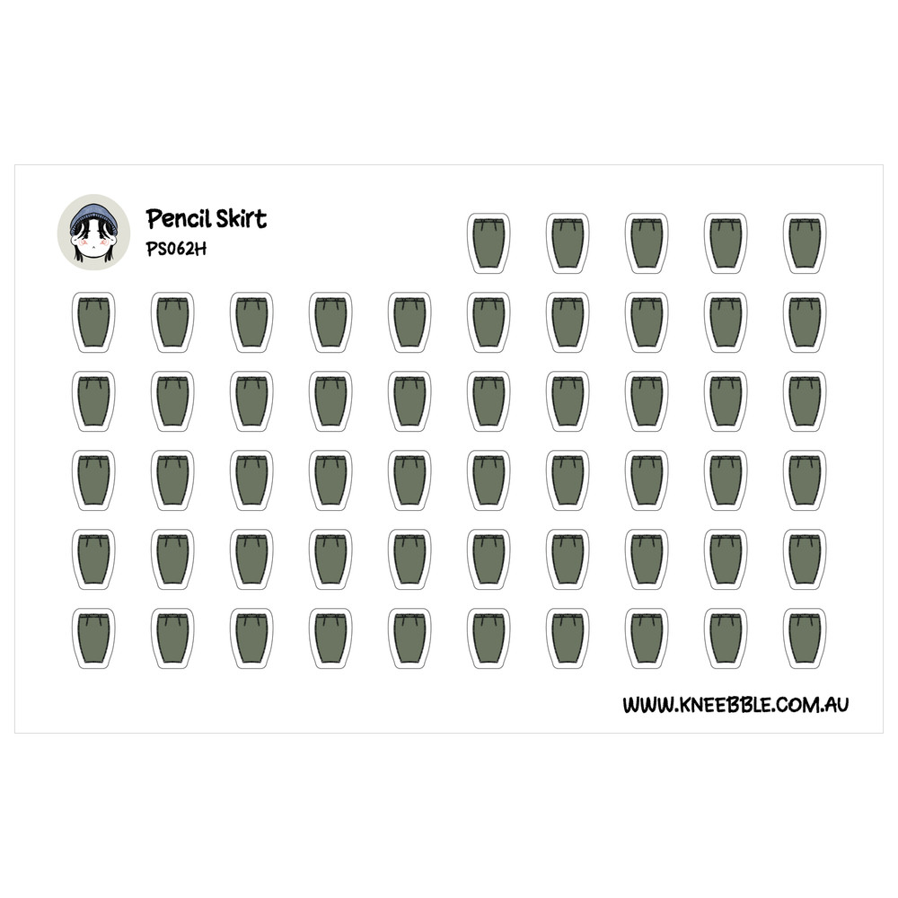 Pencil Skirt Stickers – Stylish Planner Stickers for Professional Decor