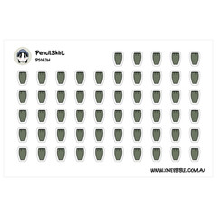 Pencil Skirt Stickers – Stylish Planner Stickers for Professional Decor
