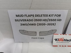 Mud Flap Delete Fit for Chevy Silverado 2500/3500 2020-2025,ABS No-Drill Mud …