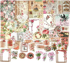 100 PCS Vintage Ephemera Pack Journaling Scrapbooking Supplies Scrapbook Sticker
