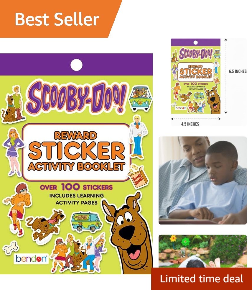 Creative Fun with Scooby Doo 4″ x 6″ Stickers & Coloring Pad – 100+ Stickers