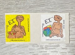 Vintage E.T. Matte Scratch Sniff Stickers. Reeces Pieces Peanut Butter & Grape