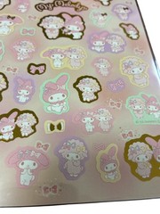 My Melody Kawaii Sanrio Sticker Sheet Japanese Cute Planner Scrapbook