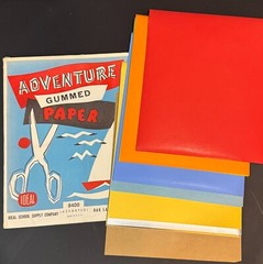 Vintage Craft Papers & Stencils Velour, Metallic, Transparency, Gummed, Day Glo