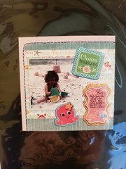 Imaginisce OCEAN TREASURES SPLASH DANCE Chipboard Stickers ADORABLE! NEW!!