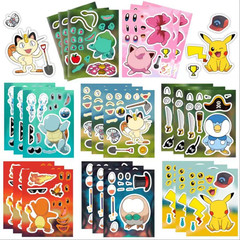 24 Sheets Cartoon Monster Stickers for DIY Birthday Party Supplies